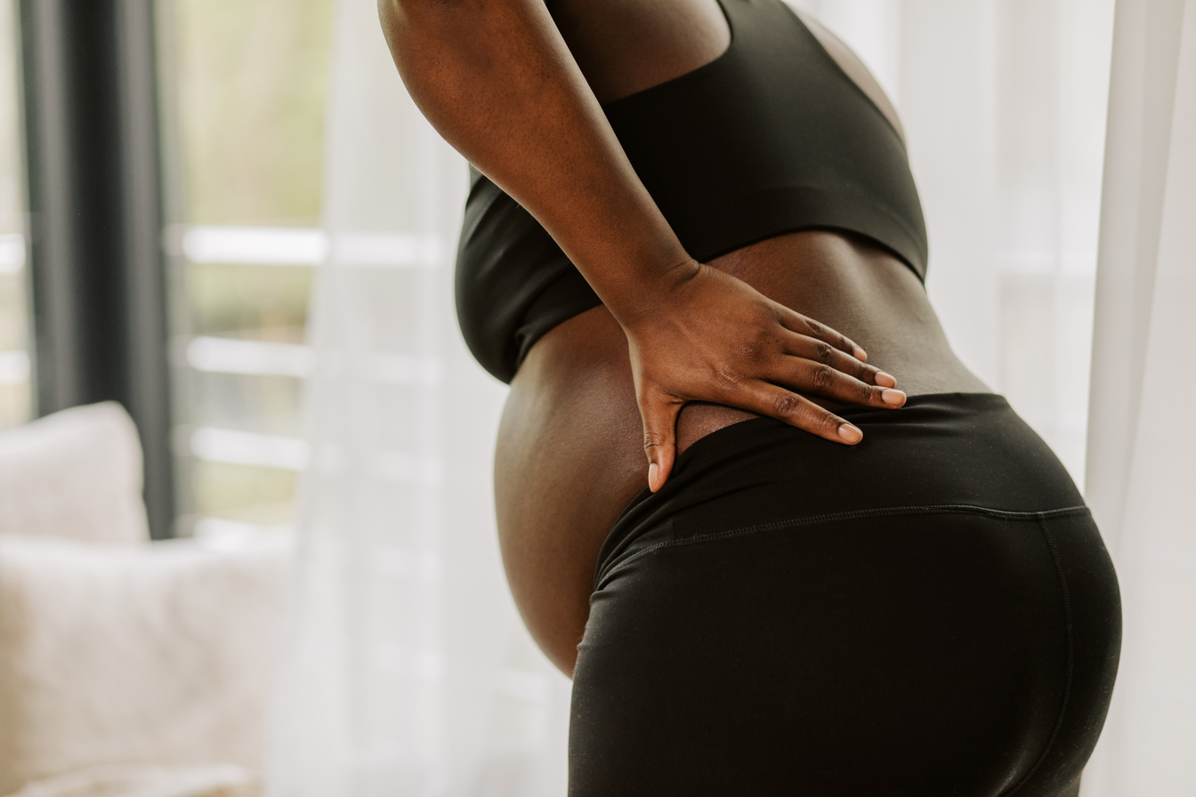 Pregnancy at Home Pregnant Woman with Back Pain